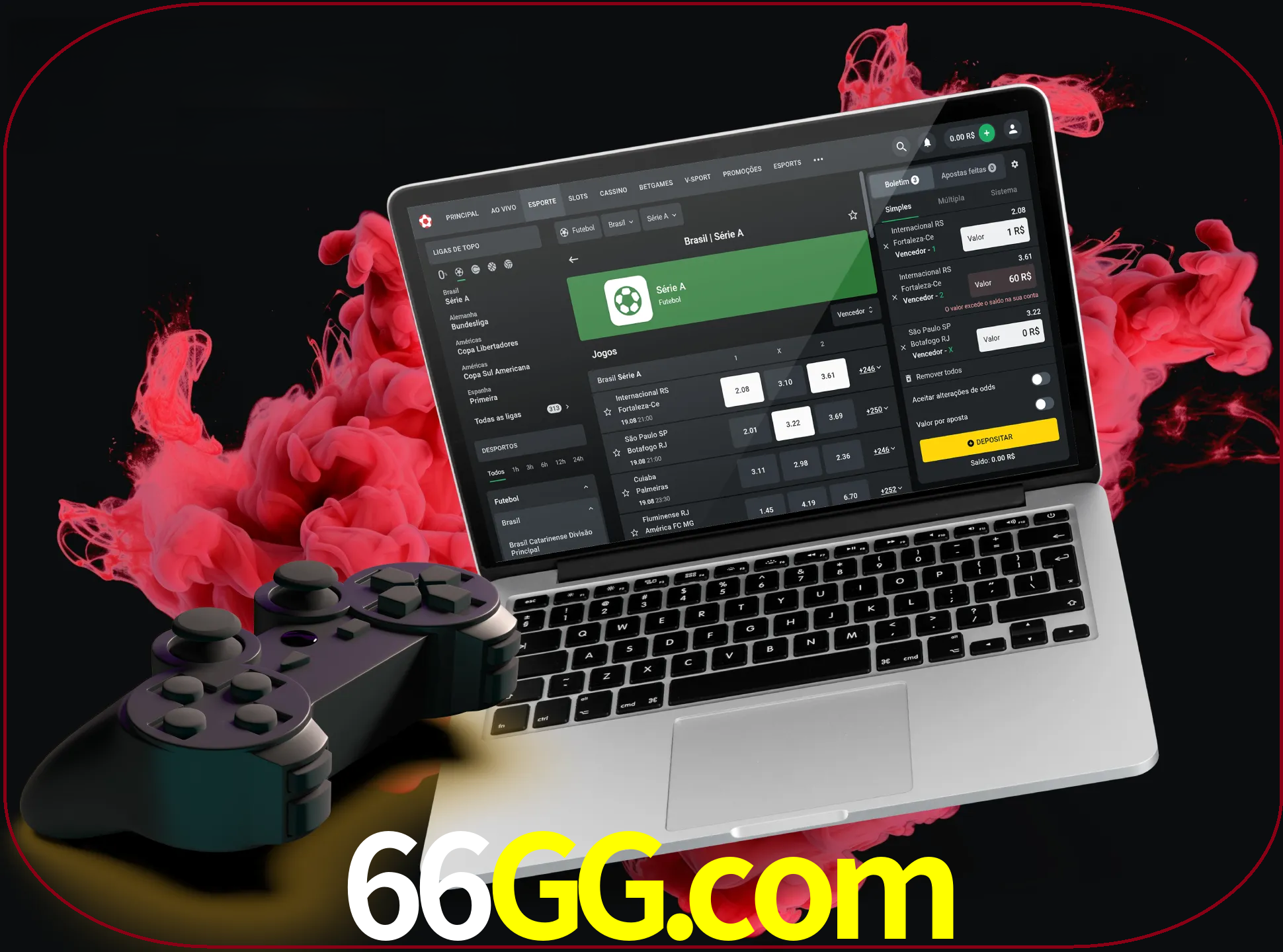 Visite a secção especial de jogos de vídeo em 66gg para descobrir em que jogos pode apostar e ganhar muito dinheiro.