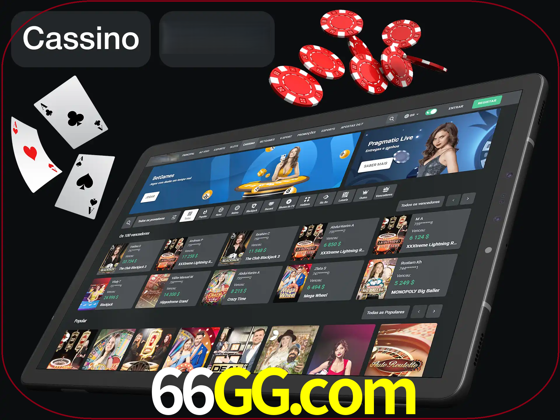 Jogue vários jogos de cassino em nosso cassino.